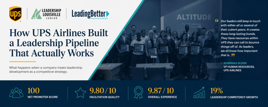 leadership development ROI from UPS LeadingBetter partnership